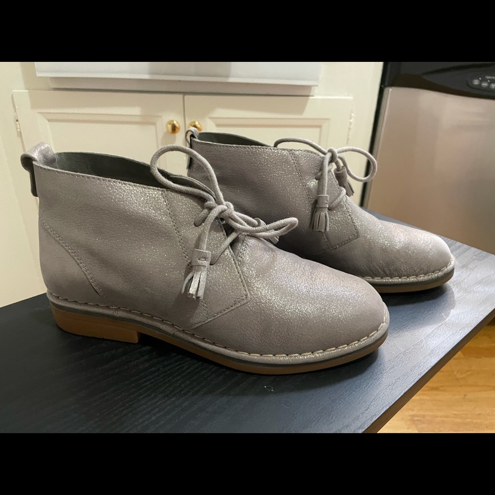 Hush Puppies Medium Moyen Purple Suede ankle shoes